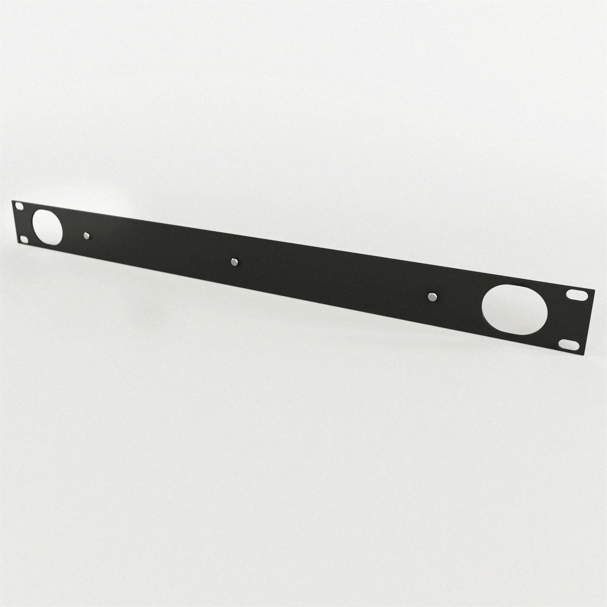 1U Rack Mount Panel (Steel) with Plastic Wiring Duct for 19" Server Racks and Cabinets