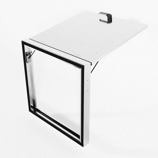 Stainless Steel Window Kit: 24" x 24" x 2" (Brushed Finish)