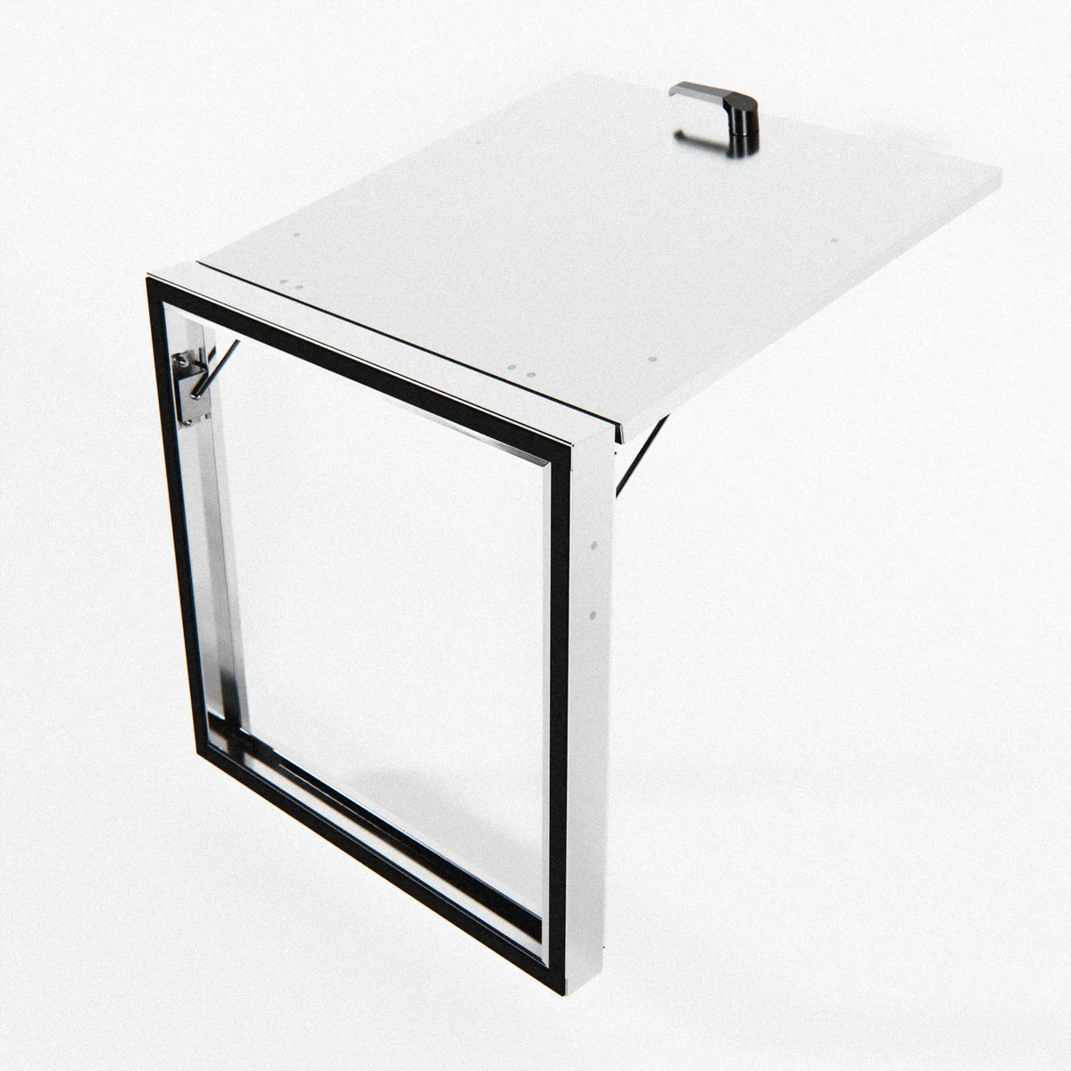 Stainless Steel Window Kit: 24" x 24" x 2" (Brushed Finish)